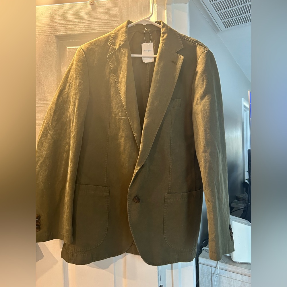 J. McLaughlin Lisbon Linen Cotton Sport Jacket
Olive 38 Reg men’s new